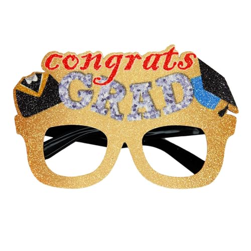 [Uitndvyte] Abschlussbrille 2024 Pailletten Fancy Graduation Party Brille Foto Booth Requisiten Abschluss Party Supplies von Uitndvyte