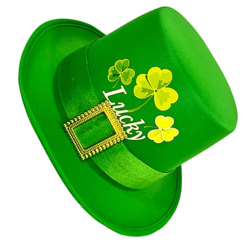 Uitndvyte Lustiger grüner Kleeblatt-Hut für StPatrick's Day, irische Feiertagsrequisiten, großer Hut, Partyzubehör, Festival, Thema, Veranstaltung, Kopfbedeckung für alle Altersgruppen Uitndvyte Lustiger grüner Kleeblatt-Hut für StPatrick's Day, irische Feiertagsrequisiten, großer Hut, Partyzubehör, Festival, Thema, Veranstaltung, Kopfbedeckung für alle Altersgruppen von Uitndvyte
