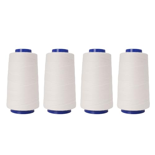 Uitndvyte Nähgarn Polyester Nähgarn für Nähmaschine 4 Spulen zum Handnähen, 1000 Yards pro Spule Polyestergarn Uitndvyte Nähgarn Polyester Nähgarn für Nähmaschine 4 Spulen zum Handnähen, 1000 Yards pro Spule Polyestergarn von Uitndvyte