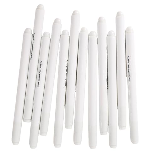 Uitndvyte Nähstoffmarker, 12 Stück wasserlösliche Stoffmarker, waschbare Stoffmarker, löschbare Stoffstifte, wasserlösliche Stifte Uitndvyte Nähstoffmarker, 12 Stück wasserlösliche Stoffmarker, waschbare Stoffmarker, löschbare Stoffstifte, wasserlösliche Stifte von Uitndvyte