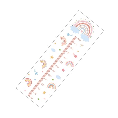 Uitndvyte Wandtattoo für Kinderzimmer, Wandaufkleber, Cartoon-Regenbogen-Muster, selbstklebend, Höhenmessung, Lineal, Wandaufkleber-Set Uitndvyte Wandtattoo für Kinderzimmer, Wandaufkleber, Cartoon-Regenbogen-Muster, selbstklebend, Höhenmessung, Lineal, Wandaufkleber-Set von Uitndvyte