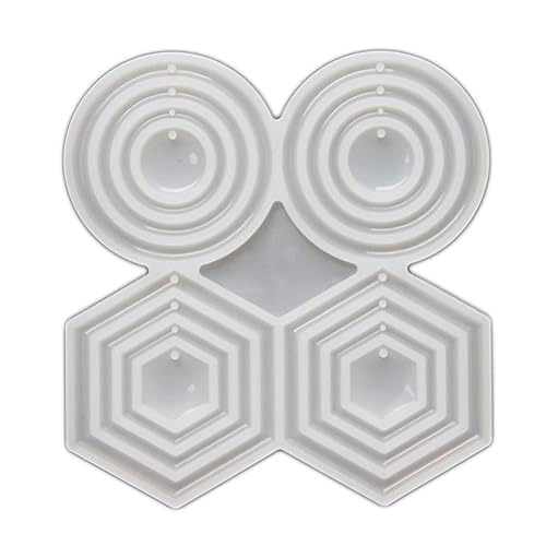 Verschiedene Größen, runde Ohrringe, Epoxidharz, geometrisch, Ohrhänger, Silikonformen, Kunsthandwerk, Schmuck, Anhänger von Uitndvyte