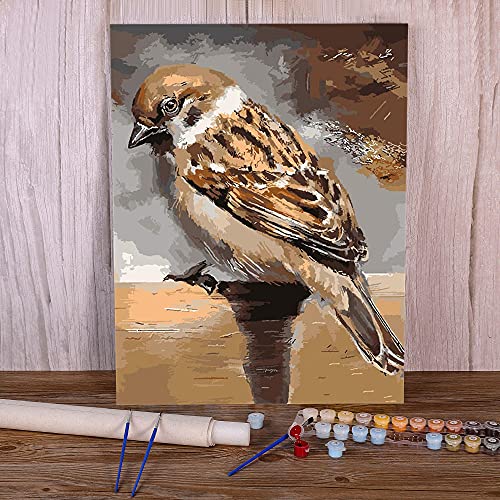 Diy Malen Nach Zahlen Kits Für Erwachsene Spatz Vogel Tier Paintworks Malen Nach Zahlen Kits Auf Leinwand 40 * 50Cm Diy Malen Nach Zahlen Kits Für Erwachsene Spatz Vogel Tier Paintworks Malen Nach Zahlen Kits Auf Leinwand 40 * 50Cm von Uiujiij