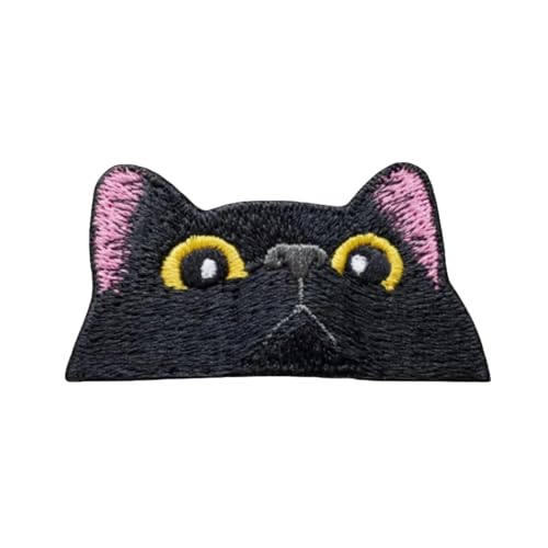 1 Pcs 3.8x7.6cm Katzen Patches Klett, Lustig Taktische Katze Patches Tactical Moral Hook and Loop Applique for DIY Kleidung Rucksäcke Gear Hat Backpack Jackets von Uixxducc