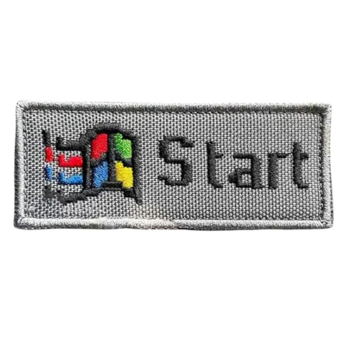 1 Pcs Computer Startup Logo Tactical Patches, Scharfschützen Aufnäher, Klett Patch Stickerei Aufnäher Tactical Morale Hook Loop Patches, für Rucksäcke Kleidung Taschen Uniform Weste von Uixxducc