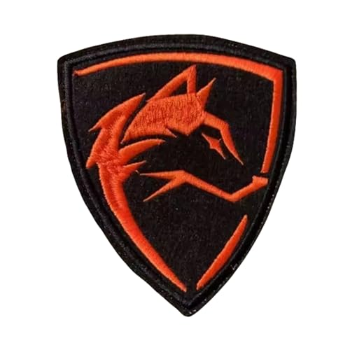 1 Pcs Fox Embroidered Patches Funny Military Tactical Moral Hook and Loop Patches für DIY Kleidung Rucksäcke Gear Hat Backpack Jackets 9cm von Uixxducc