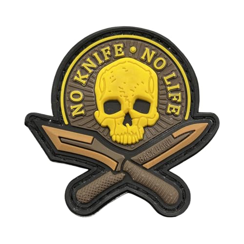 1 Pcs Funny Skull Patrol Patch, Haken und Schleife Patch, 6.5cm Tactical gestickte Patches, für Rucksäcke, Hundegeschirr, Armee-Westen, Sporttaschen, Hüte, Helme von Uixxducc