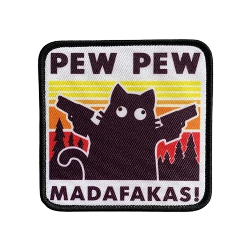 1 Pcs PEW PEW 8cm Patches,Katze Patch,Aufnäher Lustiger Weinender Katze Bestickte Applikationen Süße DIY Aufkleber Zubehör für Rucksäcke Hundegeschirre Sporttaschen Hüte 1 Pcs PEW PEW 8cm Patches,Katze Patch,Aufnäher Lustiger Weinender Katze Bestickte Applikationen Süße DIY Aufkleber Zubehör für Rucksäcke Hundegeschirre Sporttaschen Hüte von Uixxducc