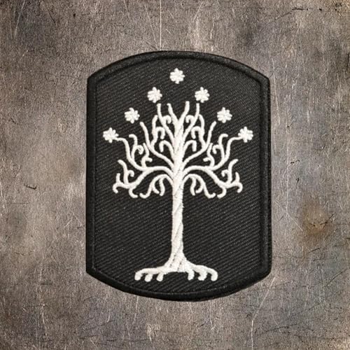 1 Stück Baum Gondor Scharfschütze Klett Patch Stickerei Aufnäher Patches Tactical Morale Hook Loop Patches for Tactical Gear Hat Backpack Jackets von Uixxducc