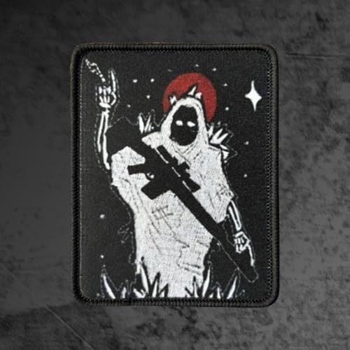 1 Stück Patches Klett Patch,Drucke Totenkopf Taktische Moral Militär Abzeichen Patches Für Taktische Kleidung Rucksack Baseballkappe Uniform von Uixxducc