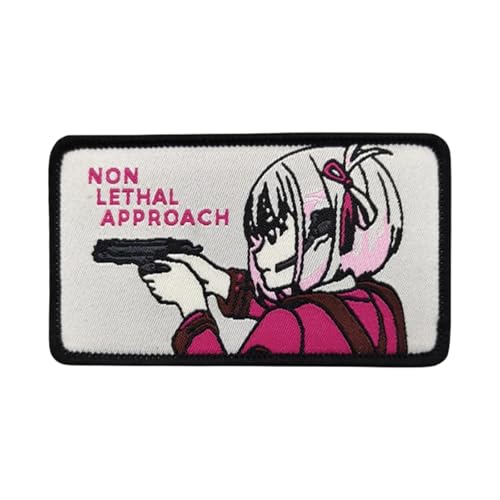 1 Stück Schöne Soldaten rund um Anime-Druck Patch, Haken und Schleife Patch, Funny Tactical gestickte Patches, für Rucksäcke, Hundegeschirr, Armee-Westen, Sporttaschen, Hüte, Helme von Uixxducc