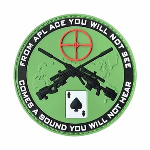 1pcs PVC Scharfschützen Aufnäher, Scharfschütze Klett Patch Stickerei Aufnäher Patches Tactical Morale Hook Loop Patches, 7.62cm for Tactical Gear Hat Backpack Jackets 1pcs PVC Scharfschützen Aufnäher, Scharfschütze Klett Patch Stickerei Aufnäher Patches Tactical Morale Hook Loop Patches, 7.62cm for Tactical Gear Hat Backpack Jackets von Uixxducc