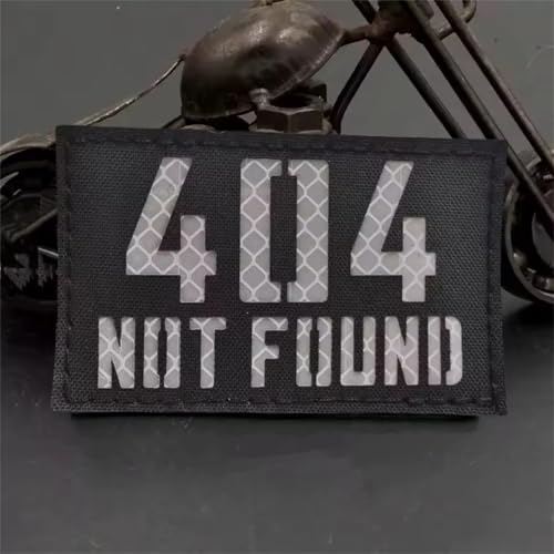 404-Fehlfunktion IR Infrarot Patches Klett Militär Patch Morale Hook Patch Für Taktische Kleidung Rucksack Baseballkappe Uniform von Uixxducc