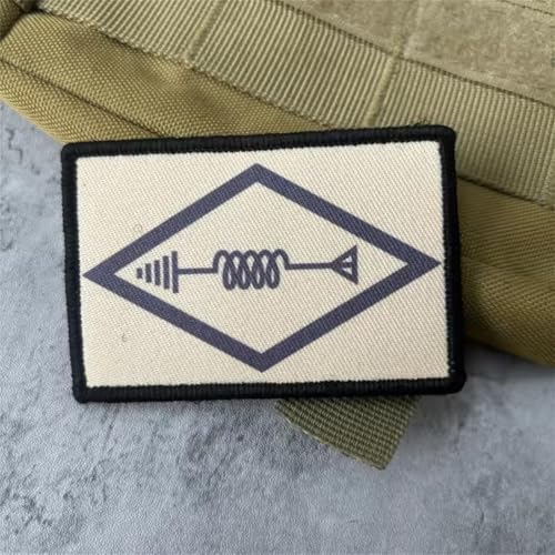 Amateurfunk-Funkamateur Patches Klett Moral Taktik-Aufnäher Klett Emblem Militär-Patch Kleidung Rucksack Baseballkappe Uniform Rucksack-Aufkleber von Uixxducc