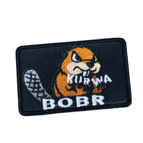 Angry Beaver “Lustige Stickerei Moral Patches Abzeichen Patch Applique Hook & Loop Emblem für Helme, Rucksäcke, Taschen, Geschirre, Westen, Militäruniformen, Jacken, Jeans, Hüte von Uixxducc
