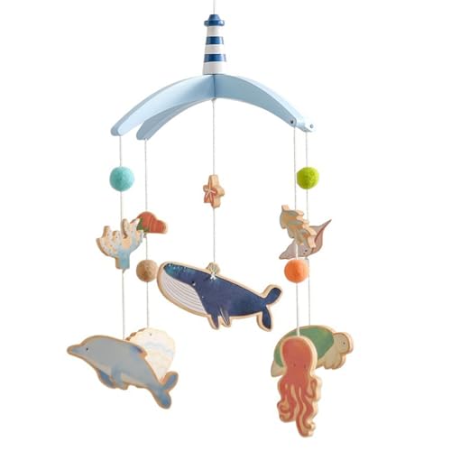 Uixxducc Baby Mobile Windspiele, Meeres Tiere Mobile Baby Babybett, Meerestiere Blauwal Bettglocke, Windspiel Rassel Wickeltisch, Neugeborenen Geschenk für Baby Jungen und Mädchen Uixxducc Baby Mobile Windspiele, Meeres Tiere Mobile Baby Babybett, Meerestiere Blauwal Bettglocke, Windspiel Rassel Wickeltisch, Neugeborenen Geschenk für Baby Jungen und Mädchen von Uixxducc