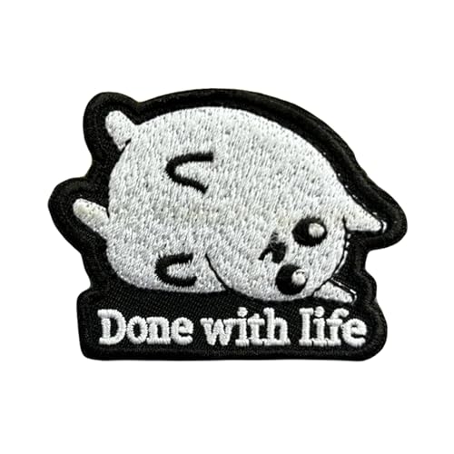 "Done with life"Lustiges Hündchen Scharfschützen Aufnäher, Scharfschütze Klett Patch Stickerei Aufnäher Patches Tactical Morale Hook Loop Patches, for Tactical Gear Hat Backpack Jackets "Done with life"Lustiges Hündchen Scharfschützen Aufnäher, Scharfschütze Klett Patch Stickerei Aufnäher Patches Tactical Morale Hook Loop Patches, for Tactical Gear Hat Backpack Jackets von Uixxducc