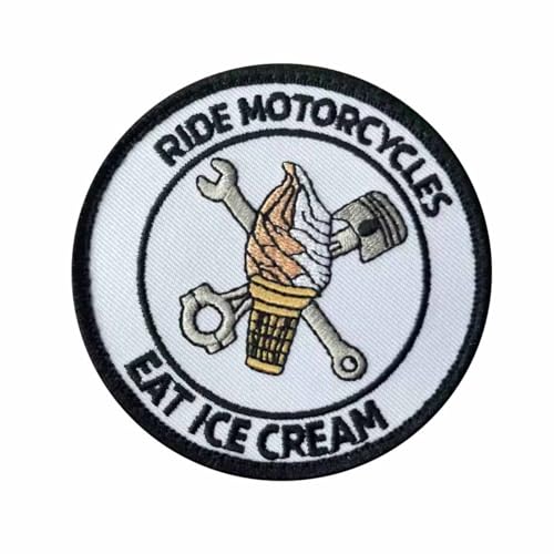 Eiscreme Patch für Military Gear, Aufnäher bestickt mit Klettverschluss für Rucksäcke und Westen Cross Training und Fitnessstudio von Uixxducc