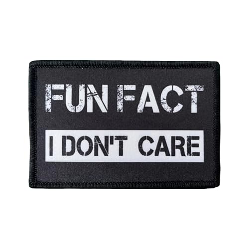 “Fun Fact I Don't Care” Scharfschützen Aufnäher, Scharfschütze Klett Patch Stickerei Aufnäher Patches Tactical Morale Hook Loop Patches, für Rucksäcke Kleidung Taschen Uniform Weste “Fun Fact I Don't Care” Scharfschützen Aufnäher, Scharfschütze Klett Patch Stickerei Aufnäher Patches Tactical Morale Hook Loop Patches, für Rucksäcke Kleidung Taschen Uniform Weste von Uixxducc