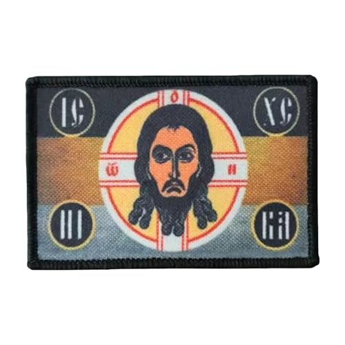 Klett Patch Jesus Religionen Aufnäher Drucken Taktische Moral Militär Abzeichen Patches Für Taktische Kleidung Rucksack Baseballkappe Uniform von Uixxducc
