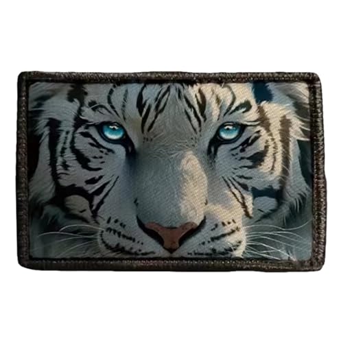Klett Patches Tiger starrt Patch Klett Drucken Taktische Moral Militär Aufnäher Für Taktische Kleidung Rucksack Baseballkappe Uniform von Uixxducc