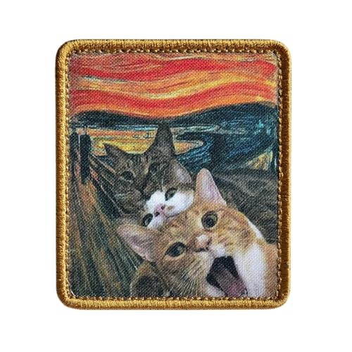 Ölgemälde Katze Taktischer Aufnäher Niedliche Katzen Druck Klettverschluss Patches Militär Moral Abzeichen Armband Aufkleber für Kleidung, Jacken, Jeans, Hüte, Helme Ölgemälde Katze Taktischer Aufnäher Niedliche Katzen Druck Klettverschluss Patches Militär Moral Abzeichen Armband Aufkleber für Kleidung, Jacken, Jeans, Hüte, Helme von Uixxducc