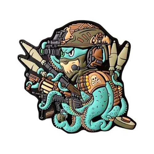 "Octopus of War" Tactical Morale Patch 3D PVC Militär Patches mit Hook & Loop Premium Aufnäher Patch für Kleidung Rucksäcke Mütze Jacke Weste "Octopus of War" Tactical Morale Patch 3D PVC Militär Patches mit Hook & Loop Premium Aufnäher Patch für Kleidung Rucksäcke Mütze Jacke Weste von Uixxducc