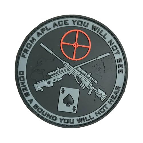 PVC 3D Taktische Moral Patches Klett, Aufnäher Klettbänder Applikation Für DIY Uniform, Rucksäcke, Taktische Westen von Uixxducc