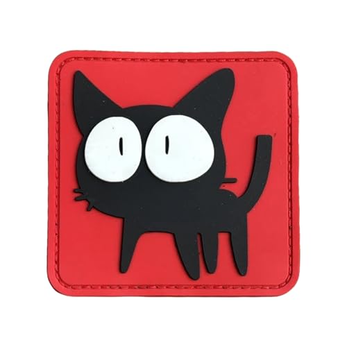 PVC Niedliche Schwarze Katze Abzeichen, Moral Tactical Patches,Hook and Loop Applique for DIY Kleidung Rucksäcke Gear Hat Backpack Jackets PVC Niedliche Schwarze Katze Abzeichen, Moral Tactical Patches,Hook and Loop Applique for DIY Kleidung Rucksäcke Gear Hat Backpack Jackets von Uixxducc
