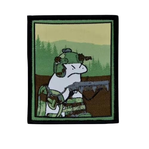 Patches Klett Flork Emblem Tactical Militär Patch Moral Patches Klettverschluss-Aufnäher für Kleidung Uniform Weste Militär-Rucksackaufkleber von Uixxducc