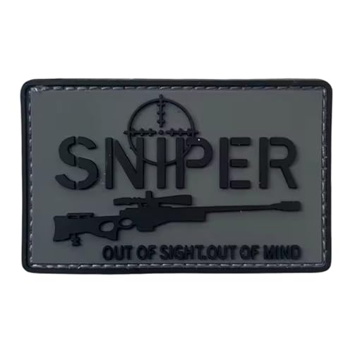 Patches Klett SNIPER Tactical Patch Für Kleidung Rucksack Militär Moral Aufnäher Aufkleber Abzeichen Klettbänder für Uniform Hundegeschirr von Uixxducc