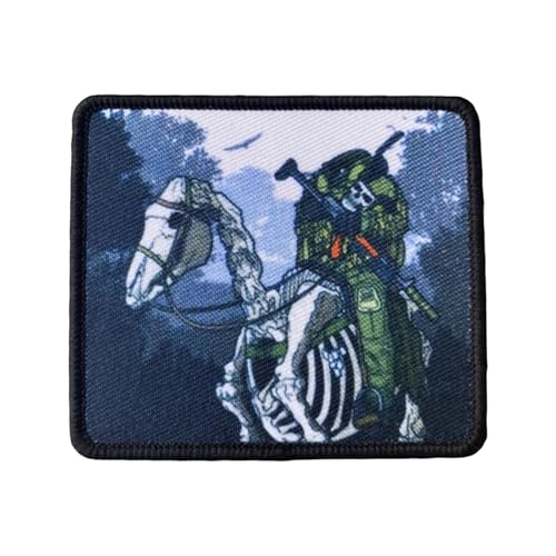 Skulls on Horses Printed Moral Patch, Tactical Military Patches, Applique Zubehör für Rucksäcke, Westen, Jacken, Jeans, Hüte Skulls on Horses Printed Moral Patch, Tactical Military Patches, Applique Zubehör für Rucksäcke, Westen, Jacken, Jeans, Hüte von Uixxducc