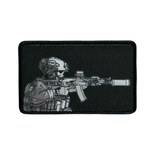 Soldat Shooting Moral Tactical Patch mit Haken und Schlaufe, Militärapplikation Patches für Rucksäcke, Jacken, Hüte, Westen, Helme Soldat Shooting Moral Tactical Patch mit Haken und Schlaufe, Militärapplikation Patches für Rucksäcke, Jacken, Hüte, Westen, Helme von Uixxducc