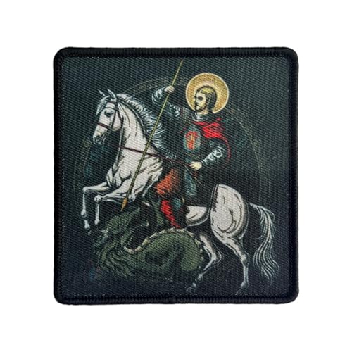St. Georg und der Drache Patches, "Victory George“ Tactical Moral Hook and Loop Applique for DIY Kleidung Rucksäcke Gear Hat Backpack Jackets von Uixxducc