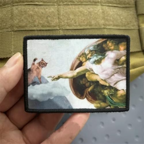 Taktische Aufnäher mit Aufschrift "Why Can't Cats Go to Heaven", Militärmoral, Aufdruck, Klettverschluss, für Taschen, Rucksäcke, Geschirr, Westen, Uniformen, taktische Ausrüstung usw Taktische Aufnäher mit Aufschrift "Why Can't Cats Go to Heaven", Militärmoral, Aufdruck, Klettverschluss, für Taschen, Rucksäcke, Geschirr, Westen, Uniformen, taktische Ausrüstung usw von Uixxducc