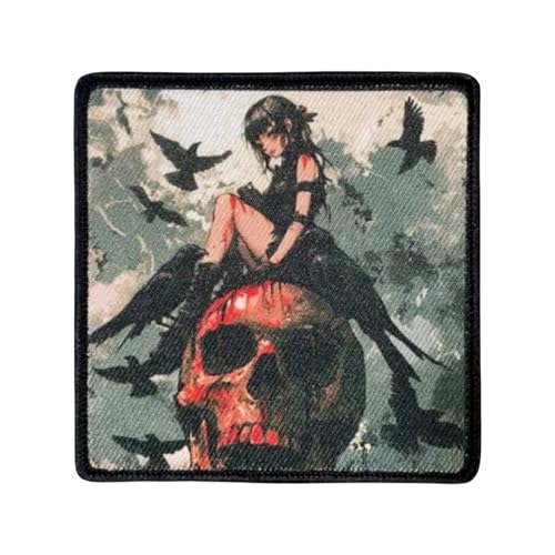 Totenkopf Patches Klett Anime Mädchen Militär Taktische Moral Abzeichen Patches Für Rucksäcke, Hundegeschirr, Armee-Westen, Sporttaschen, Hüte, Helme Totenkopf Patches Klett Anime Mädchen Militär Taktische Moral Abzeichen Patches Für Rucksäcke, Hundegeschirr, Armee-Westen, Sporttaschen, Hüte, Helme von Uixxducc