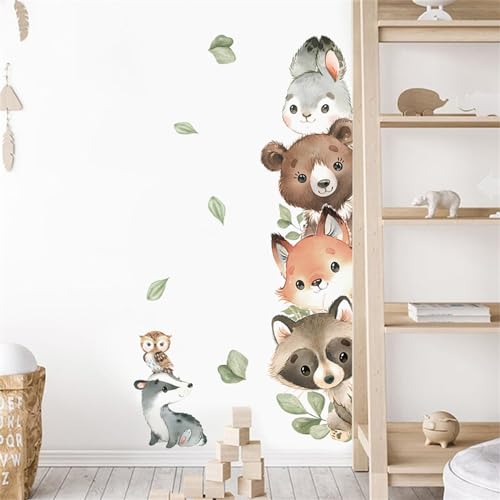 Uixxducc 2pcs Tier Wandtattoo Cartoon Tiere Wandsticker Grüne Blätter Wandaufkleber für Kinder Babyzimmer Wohnzimmer Schlafzimmer Kinderzimmer Hause Wanddekoration Uixxducc 2pcs Tier Wandtattoo Cartoon Tiere Wandsticker Grüne Blätter Wandaufkleber für Kinder Babyzimmer Wohnzimmer Schlafzimmer Kinderzimmer Hause Wanddekoration von Uixxducc