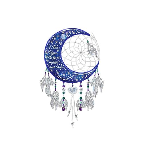 Uixxducc Traumfänger Diamond Painting Anhänger Mond Basteln Erwachsene Malen Nach Zahlen Diamant Malerei Ornamente Acryl Handwerk für Home Wand Décor Uixxducc Traumfänger Diamond Painting Anhänger Mond Basteln Erwachsene Malen Nach Zahlen Diamant Malerei Ornamente Acryl Handwerk für Home Wand Décor von Uixxducc