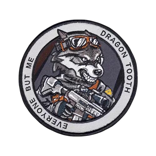 Wolf Drucken Tactical Morale Patch, Taktische Morale Aufnäher Klettbänder Applikation Für DIY Uniform, Rucksäcke, Taktische Westen von Uixxducc