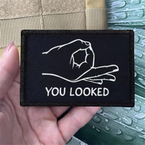 You Looked Moral Badge Patches Military Tactical Armband Rucksack Klettverschluss bedruckte Aufkleber für Kleidung, Jacken, Jeans, Hüte, Helme You Looked Moral Badge Patches Military Tactical Armband Rucksack Klettverschluss bedruckte Aufkleber für Kleidung, Jacken, Jeans, Hüte, Helme von Uixxducc