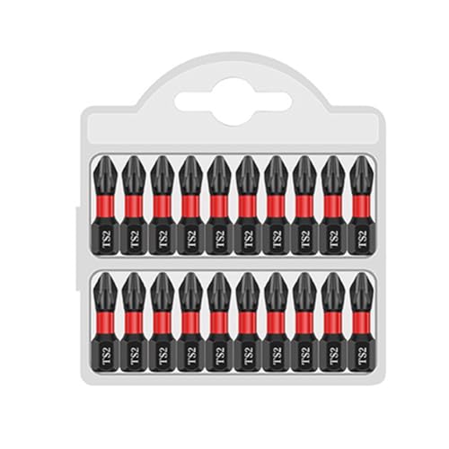 Ujjdwiurgh 10-Teiliges 50-Mm-Schlagmagnetkopf-Bohrerset mit Rutschfester PH2-Schraubendreherspitze, Harte Schraube Aus Legiertem Stahl mit Drehmoment Ujjdwiurgh 10-Teiliges 50-Mm-Schlagmagnetkopf-Bohrerset mit Rutschfester PH2-Schraubendreherspitze, Harte Schraube Aus Legiertem Stahl mit Drehmoment von Ujjdwiurgh