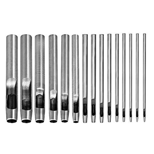 Ujjdwiurgh 15-Teiliges Lochstanzer-Lederlocher-Cutter 0,5 Mm-10 Mm Rundstanzwerkzeug-Set Lederhandwerk-Arbeitskit f¨¹r Leder, Uhr Ujjdwiurgh 15-Teiliges Lochstanzer-Lederlocher-Cutter 0,5 Mm-10 Mm Rundstanzwerkzeug-Set Lederhandwerk-Arbeitskit f¨¹r Leder, Uhr von Ujjdwiurgh