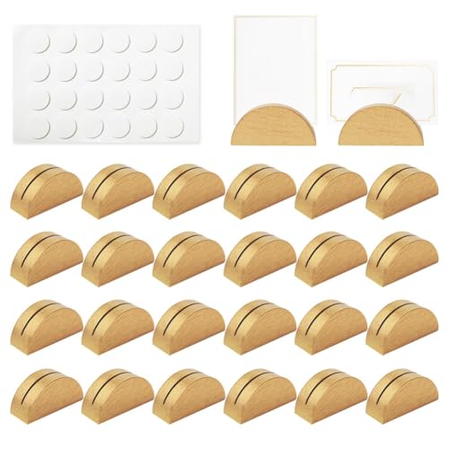 Ujjdwiurgh 24 St¨¹ck Goldene Tischkartenhalter Aus, Halbrunde Tischnummernst?nder f¨¹r Hochzeitsfeier-Restaurantdekoration von Ujjdwiurgh
