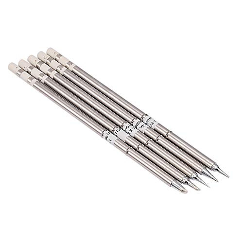 Ujjdwiurgh 5 Teile/Los Serie L?Ten Kolben Tipps f¨¹r T12 DIY Kits LED Vibration Schalter Temperatur Regler FX951 FX-952 von Ujjdwiurgh