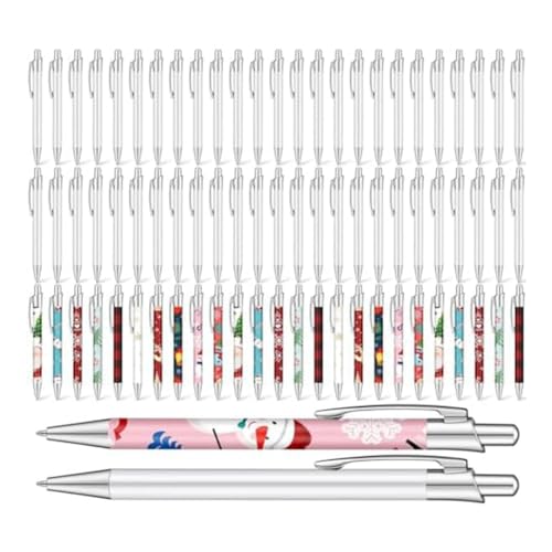 Ujjdwiurgh 50 Stück Sublimationsstifte, Sublimations-Kugelschreiber mit Schrumpffolie, Schulbedarf für das Büro Ujjdwiurgh 50 Stück Sublimationsstifte, Sublimations-Kugelschreiber mit Schrumpffolie, Schulbedarf für das Büro von Ujjdwiurgh