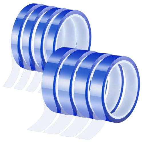 Ujjdwiurgh 8 Rollen 10 und 20 mm Hitzebest?ndiges Klebeband, W?rmeband-Thermoband f¨¹r W?rme¨¹bertragungssublimationspresse von Ujjdwiurgh