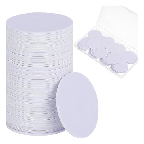 Ujjdwiurgh 80 St¨¹ck NFC-TagsNtag 215 NFC-Aufkleberchip, Runder NFC-Tag, Wiederbeschreibbare NFC-Karte, Selbstklebende R¨¹ckseite, NFC-F?higes Mobiltelefonger?t, Langlebig, Einfache Installation von Ujjdwiurgh
