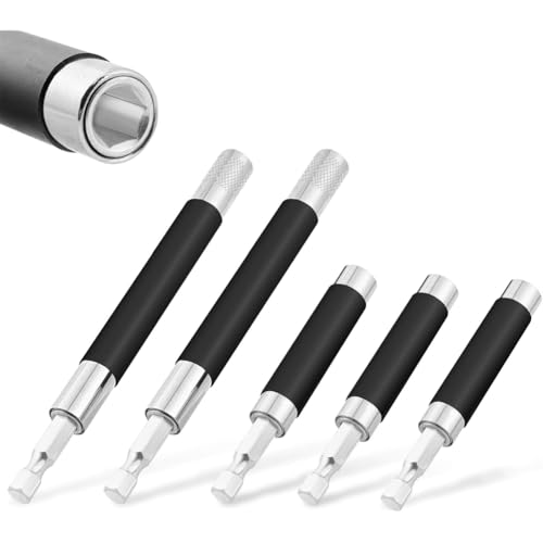 Ujjdwiurgh Bohrerhalter 3,1/4,7, Bohrerverl?ngerung 5 St¨¹ck, Magnetischer Bithalter 1/4 Sechskant, Bohrerverl?ngerungs-Bithalter Carbon von Ujjdwiurgh