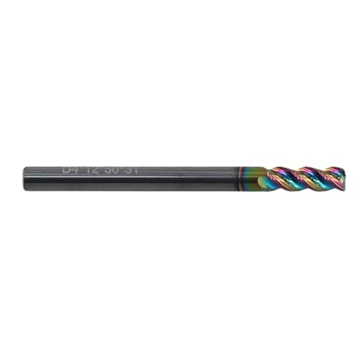 Ujjdwiurgh Hartmetall-Fr?ser, 3-Schneidig, Wolfram-Schaftfr?ser, CNC-Werkzeug, Fiberglas, Acryl, Kupfer, Holzbearbeitungswerkzeuge, D4 X D4 X 50L von Ujjdwiurgh