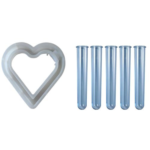 Ujjdwiurgh Herzförmige Silikonform für Blumentöpfe, für Selbermachen, Hydrokulturvase, Basteln, Geschenke, Herstellen Von Gips-Harz-Gussformen, Heimdekoration Ujjdwiurgh Herzförmige Silikonform für Blumentöpfe, für Selbermachen, Hydrokulturvase, Basteln, Geschenke, Herstellen Von Gips-Harz-Gussformen, Heimdekoration von Ujjdwiurgh